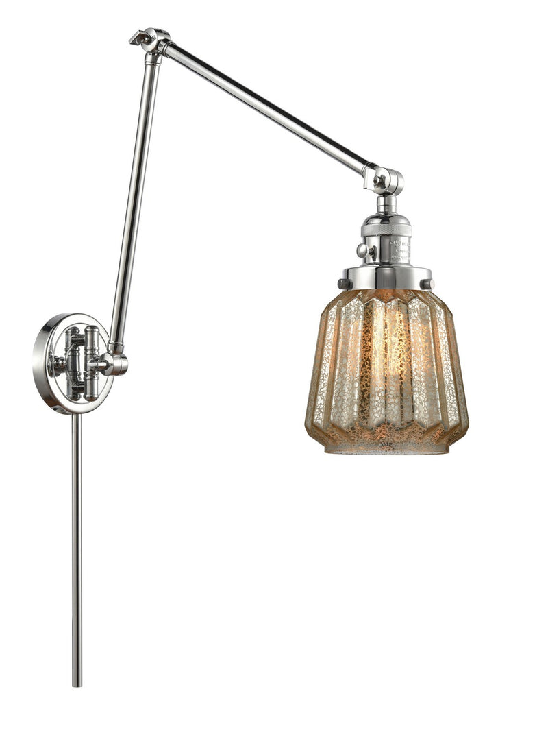 Innovations 238-PC-G146-LED LED Swing Arm Lamp, Polished Chrome