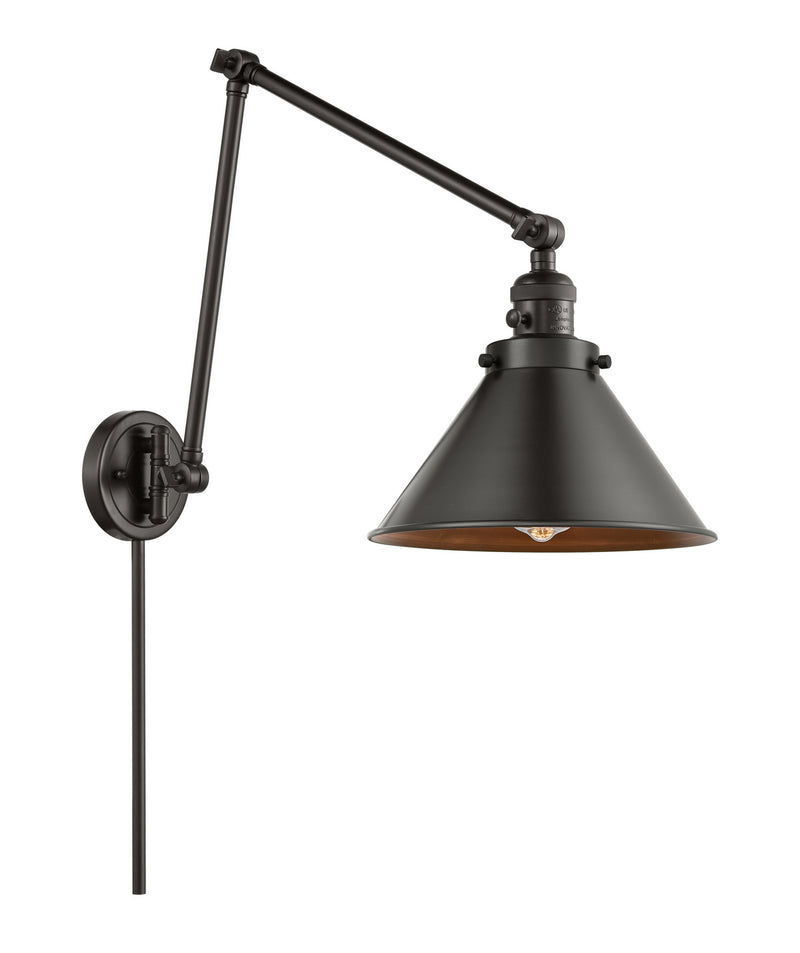 Innovations 238-OB-M10-OB One Light Swing Arm Lamp, Oil Rubbed Bronze
