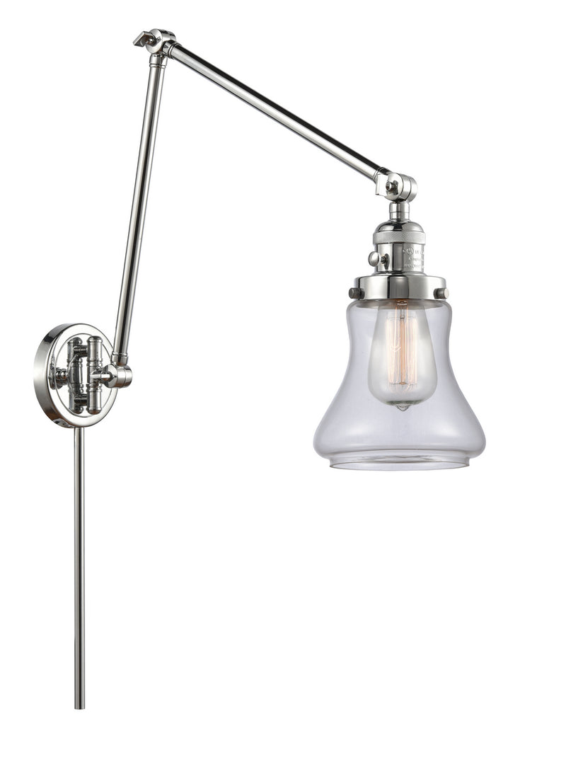 Innovations 238-PC-G192 One Light Swing Arm Lamp, Polished Chrome