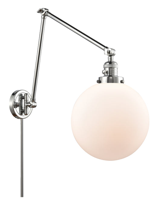Innovations 238-PC-G201-10 One Light Swing Arm Lamp, Polished Chrome