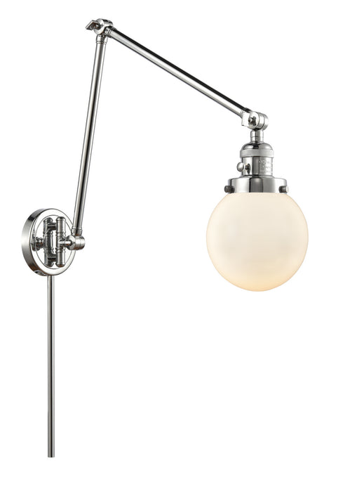 Innovations 238-PC-G201-6 One Light Swing Arm Lamp, Polished Chrome
