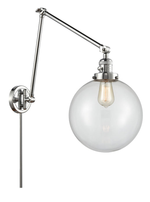 Innovations 238-PC-G202-10 One Light Swing Arm Lamp, Polished Chrome