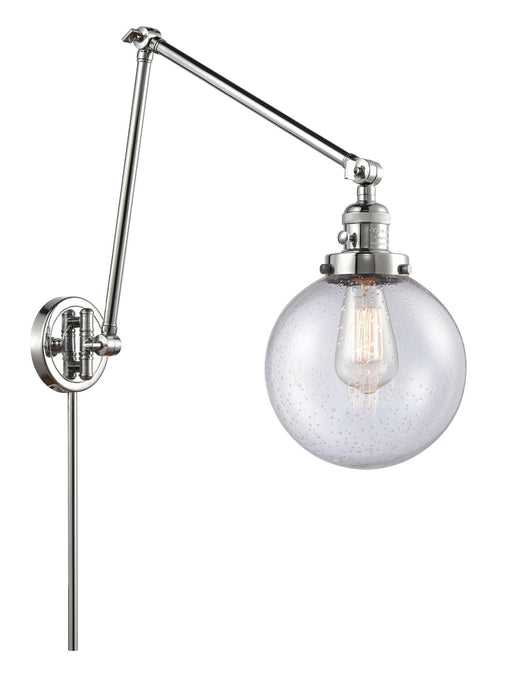 Innovations 238-PC-G204-8 One Light Swing Arm Lamp, Polished Chrome