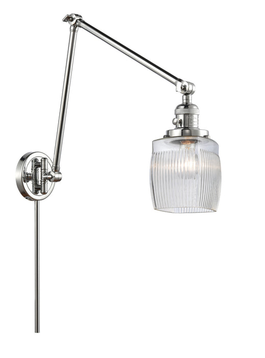Innovations 238-PC-G302 One Light Swing Arm Lamp, Polished Chrome
