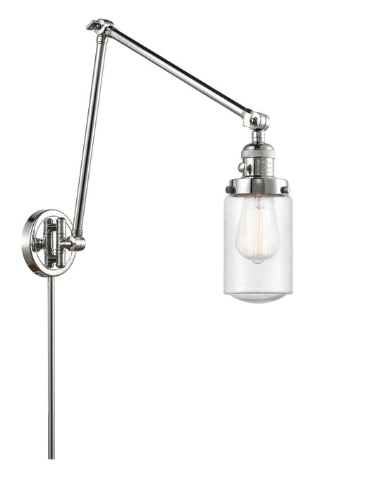 Innovations 238-PC-G314 One Light Swing Arm Lamp, Polished Chrome