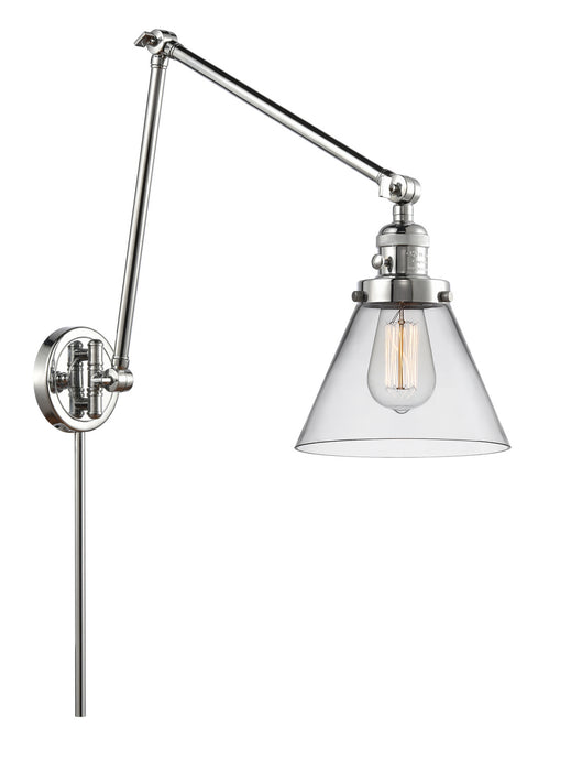 Innovations 238-PC-G42 One Light Swing Arm Lamp, Polished Chrome