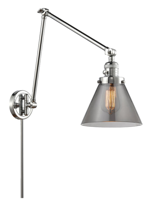 Innovations 238-PC-G43 One Light Swing Arm Lamp, Polished Chrome