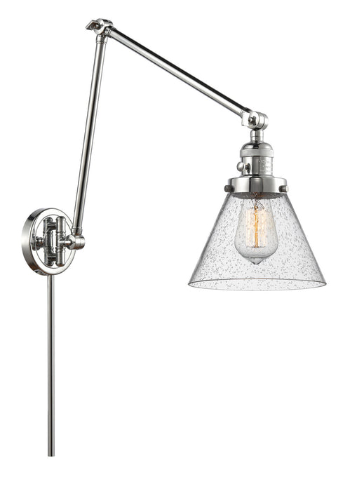 Innovations 238-PC-G44 One Light Swing Arm Lamp, Polished Chrome