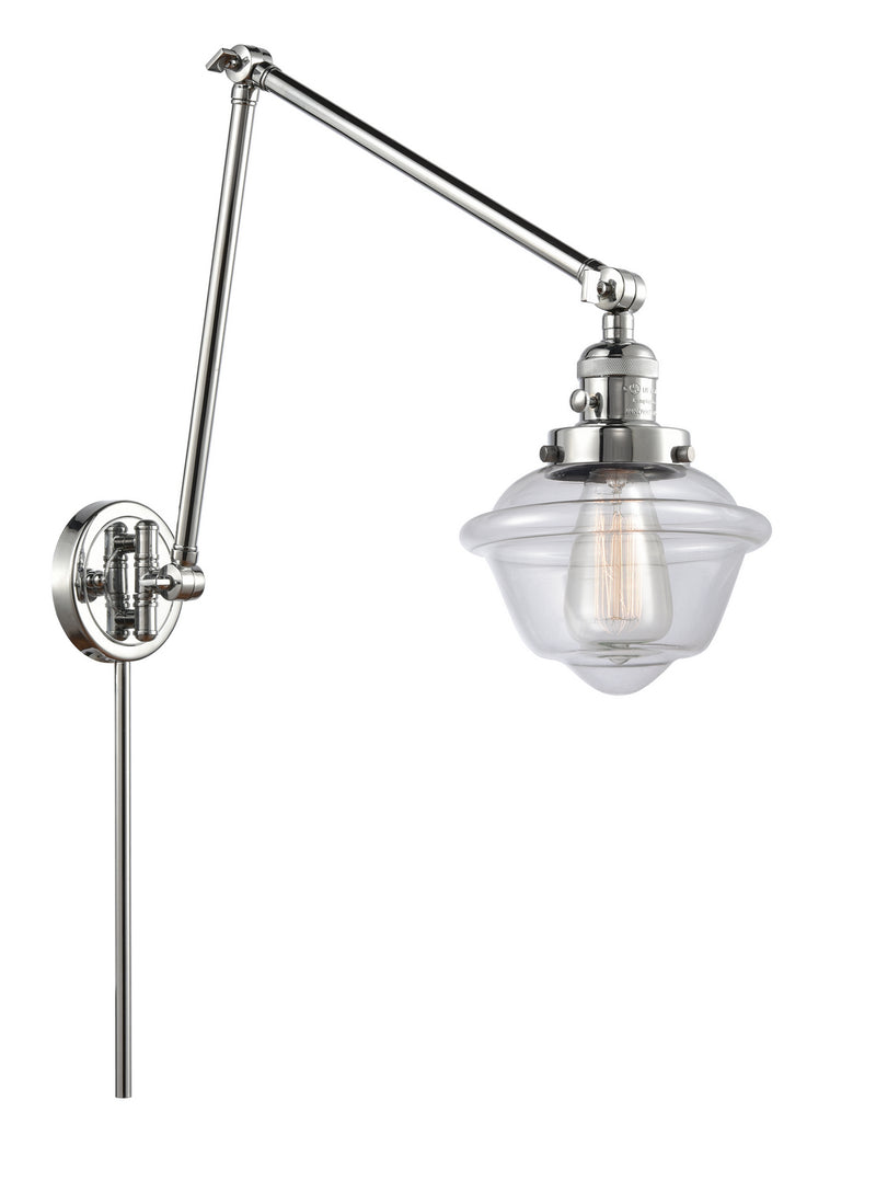 Innovations 238-PC-G532 One Light Swing Arm Lamp, Polished Chrome