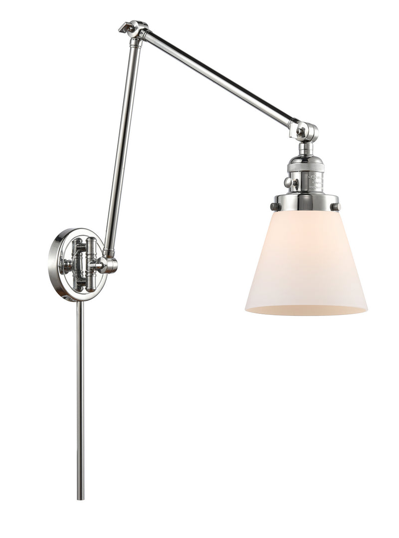 Innovations 238-PC-G61 One Light Swing Arm Lamp, Polished Chrome
