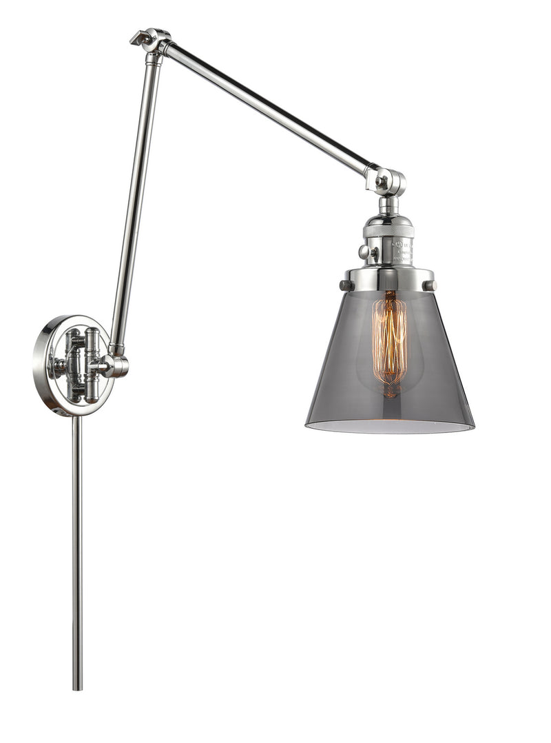 Innovations 238-PC-G63 One Light Swing Arm Lamp, Polished Chrome
