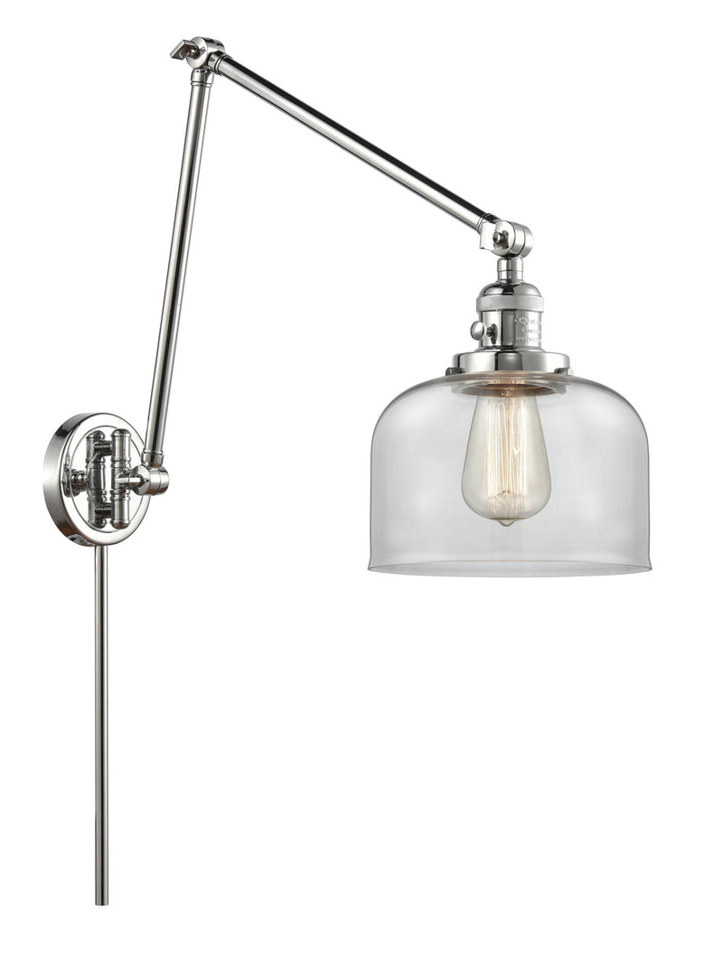 Innovations 238-PC-G72 One Light Swing Arm Lamp, Polished Chrome
