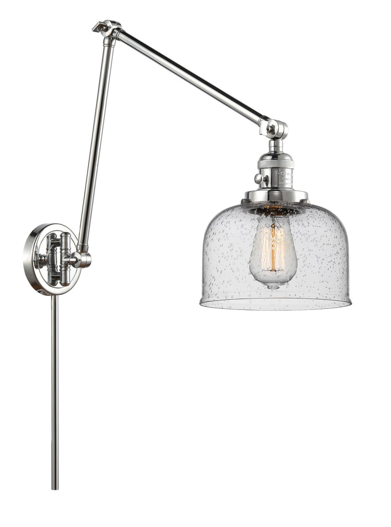 Innovations 238-PC-G74 One Light Swing Arm Lamp, Polished Chrome