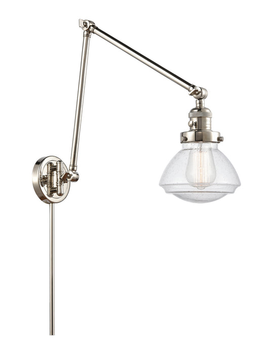 Innovations 238-PN-G324 One Light Swing Arm Lamp, Polished Nickel
