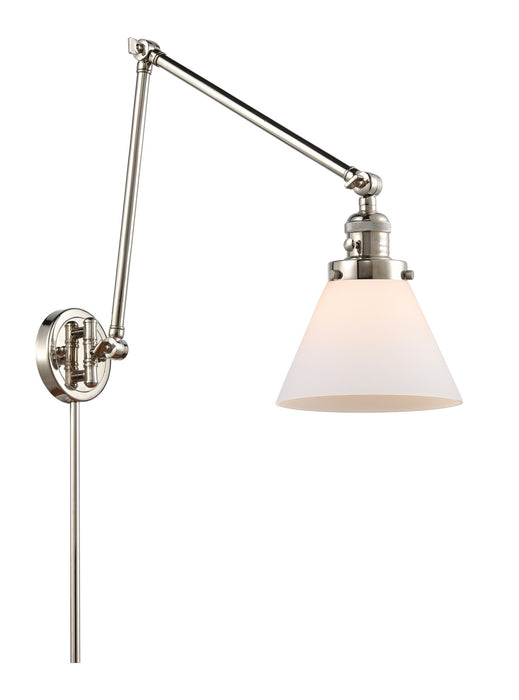Innovations 238-PN-G41 One Light Swing Arm Lamp, Polished Nickel