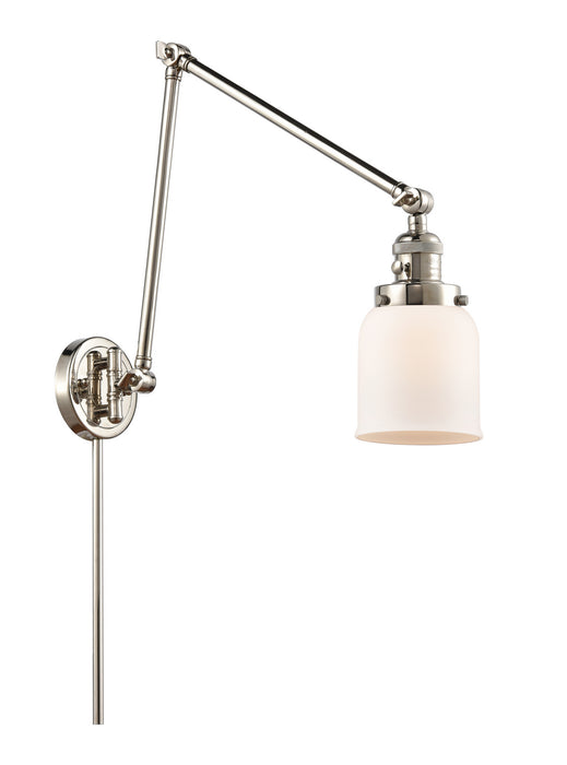 Innovations 238-PN-G51 One Light Swing Arm Lamp, Polished Nickel
