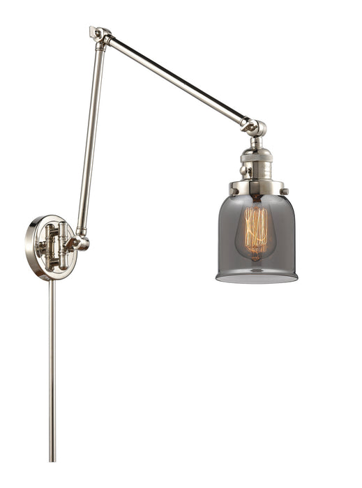 Innovations 238-PN-G53 One Light Swing Arm Lamp, Polished Nickel