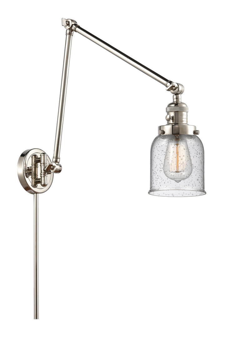 Innovations 238-PN-G54 One Light Swing Arm Lamp, Polished Nickel