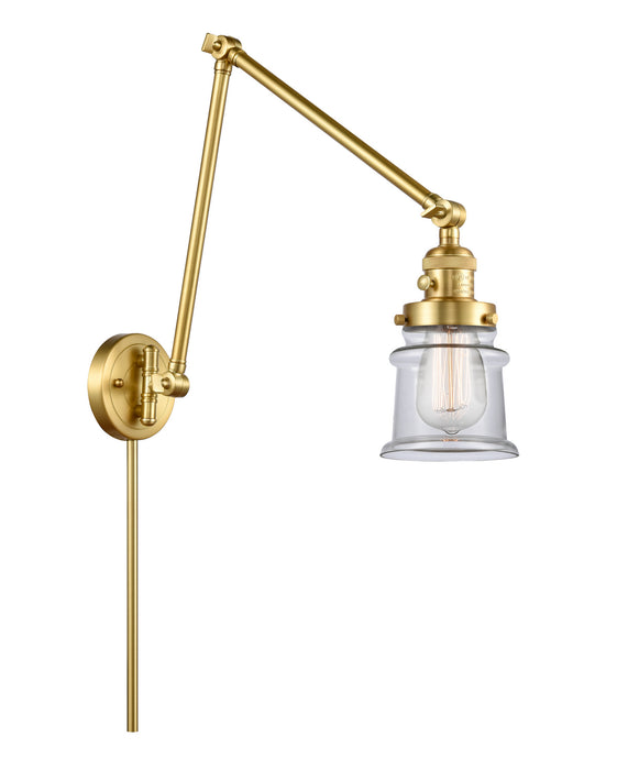 Innovations 238-SG-G182S One Light Swing Arm Lamp, Satin Gold