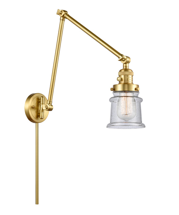 Innovations 238-SG-G184S One Light Swing Arm Lamp, Satin Gold