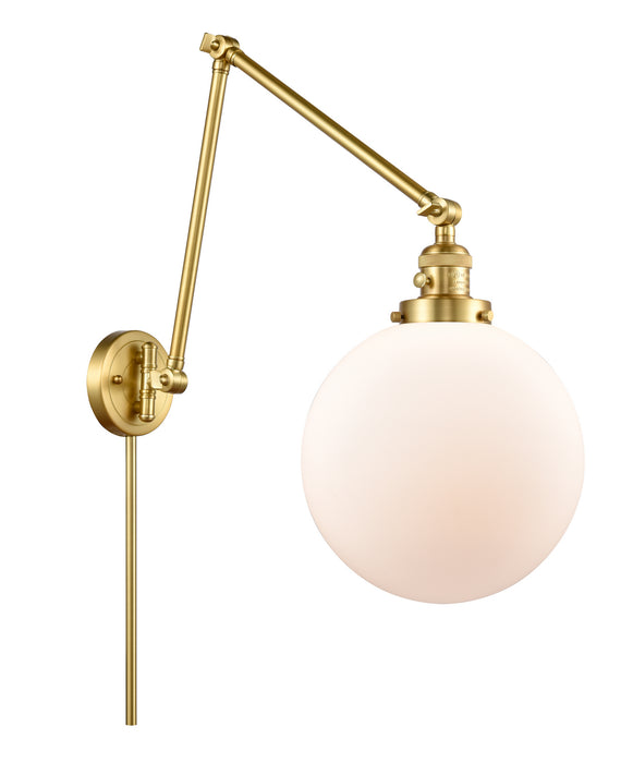 Innovations 238-SG-G201-10 One Light Swing Arm Lamp, Satin Gold