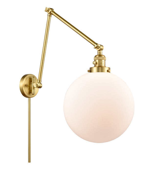 Innovations 238-SG-G201-12 One Light Swing Arm Lamp, Satin Gold