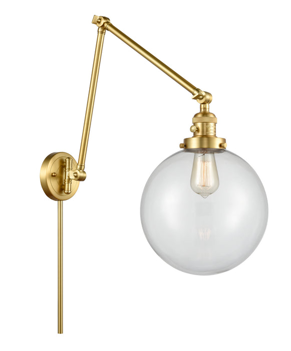 Innovations 238-SG-G202-10 One Light Swing Arm Lamp, Satin Gold