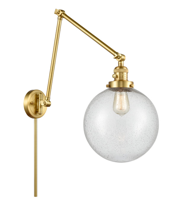 Innovations 238-SG-G204-10 One Light Swing Arm Lamp, Satin Gold