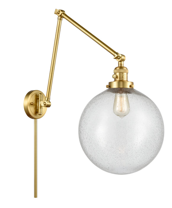 Innovations 238-SG-G204-12 One Light Swing Arm Lamp, Satin Gold
