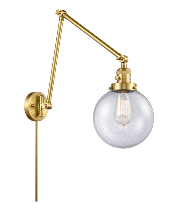 Innovations 238-SG-G204-8 One Light Swing Arm Lamp, Satin Gold