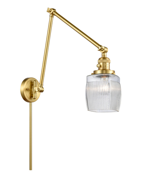 Innovations 238-SG-G302 One Light Swing Arm Lamp, Satin Gold