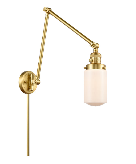 Innovations 238-SG-G311 One Light Swing Arm Lamp, Satin Gold