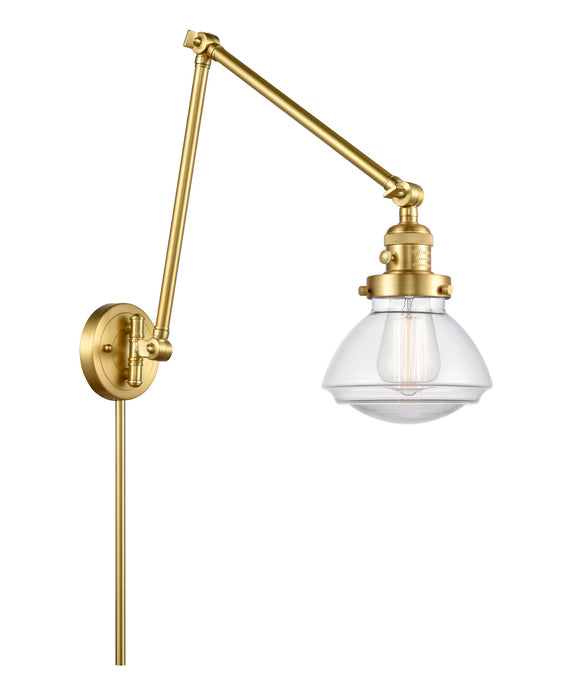 Innovations 238-SG-G322 One Light Swing Arm Lamp, Satin Gold