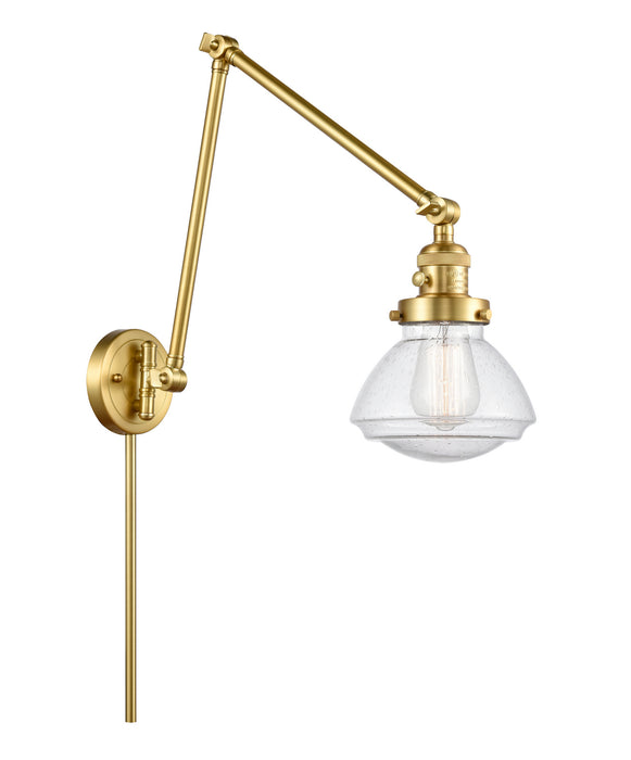 Innovations 238-SG-G324 One Light Swing Arm Lamp, Satin Gold