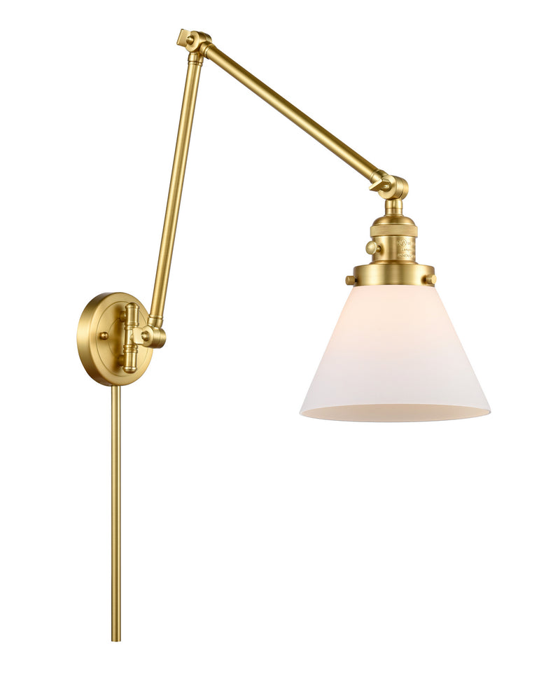 Innovations 238-SG-G41 One Light Swing Arm Lamp, Satin Gold