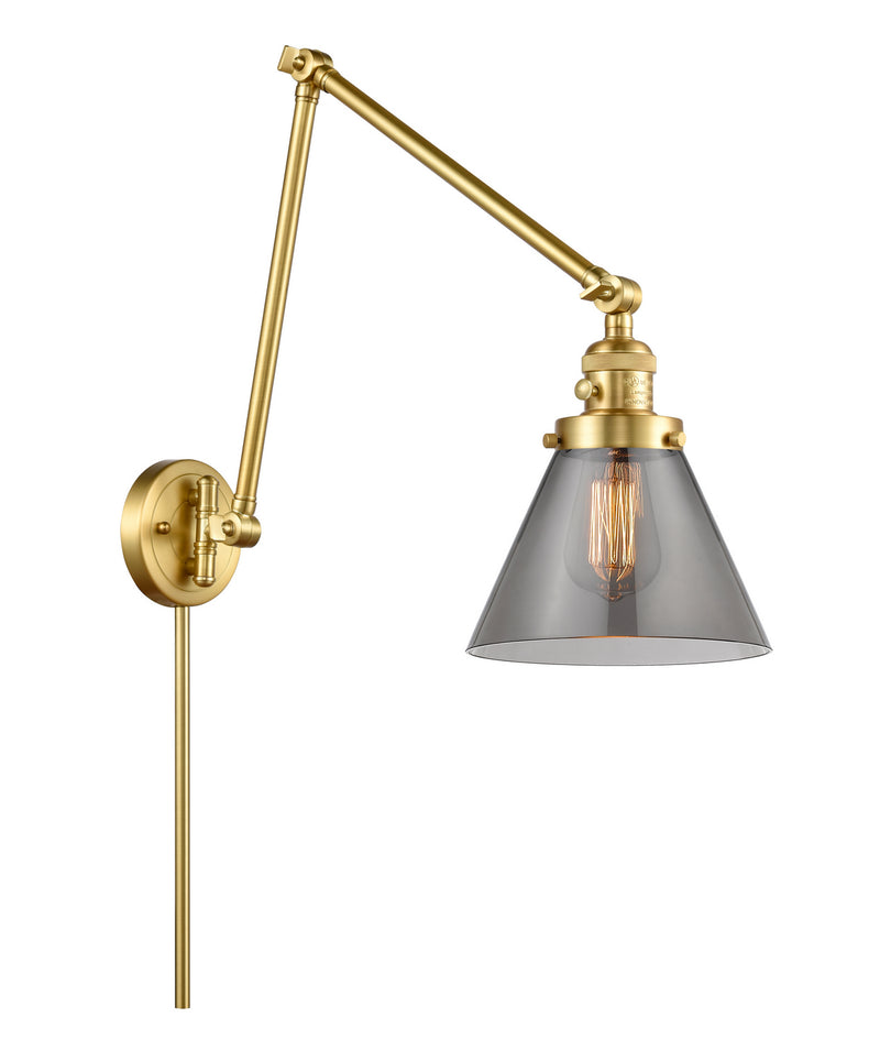 Innovations 238-SG-G43 One Light Swing Arm Lamp, Satin Gold
