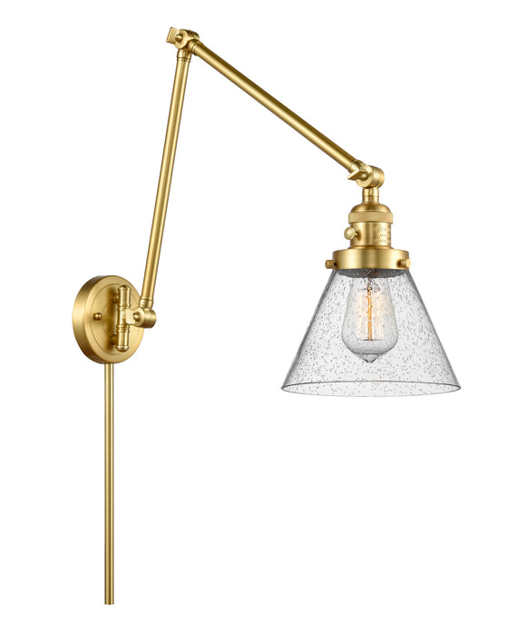 Innovations 238-SG-G44 One Light Swing Arm Lamp, Satin Gold
