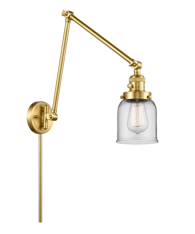 Innovations 238-SG-G52 One Light Swing Arm Lamp, Satin Gold