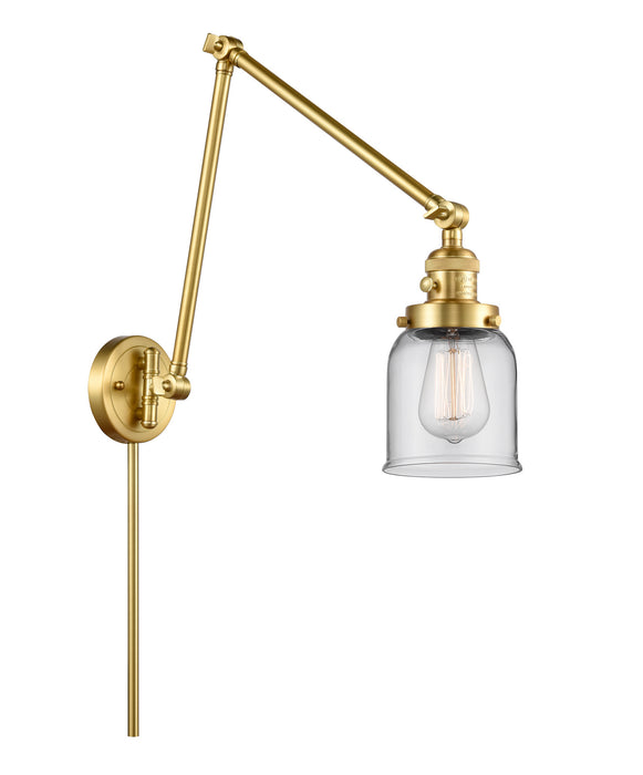 Innovations 238-SG-G52 One Light Swing Arm Lamp, Satin Gold