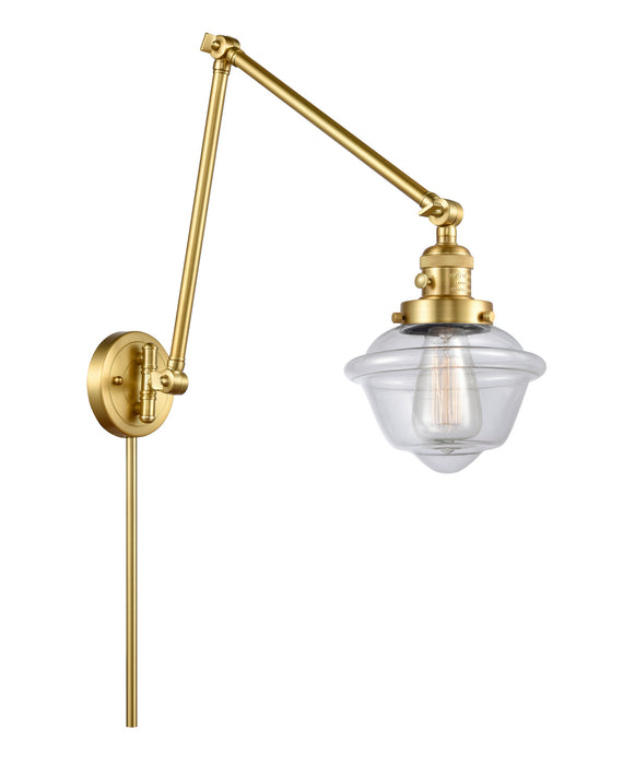 Innovations 238-SG-G532 One Light Swing Arm Lamp, Satin Gold