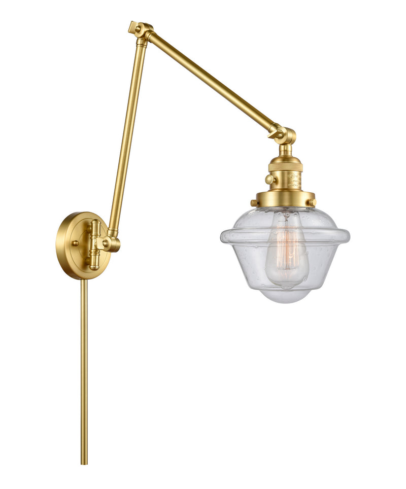 Innovations 238-SG-G534 One Light Swing Arm Lamp, Satin Gold