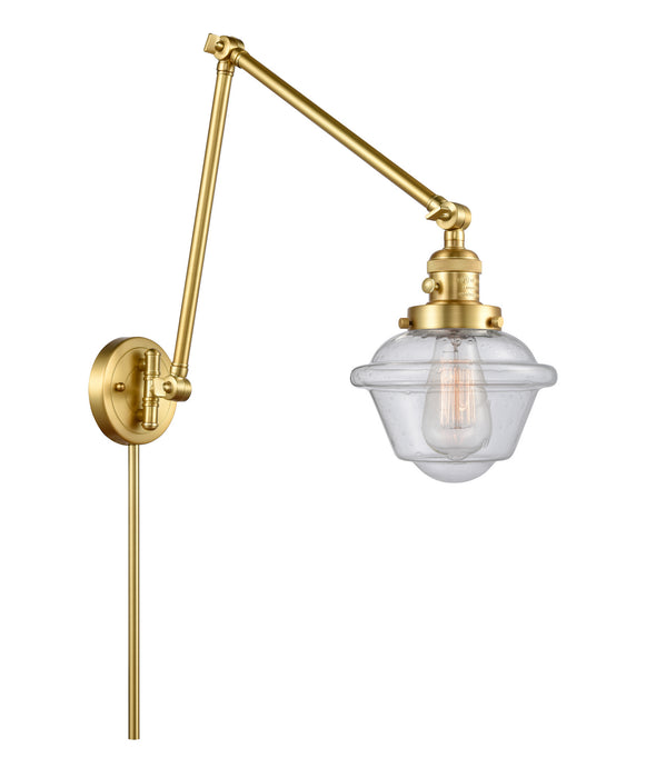 Innovations 238-SG-G534 One Light Swing Arm Lamp, Satin Gold