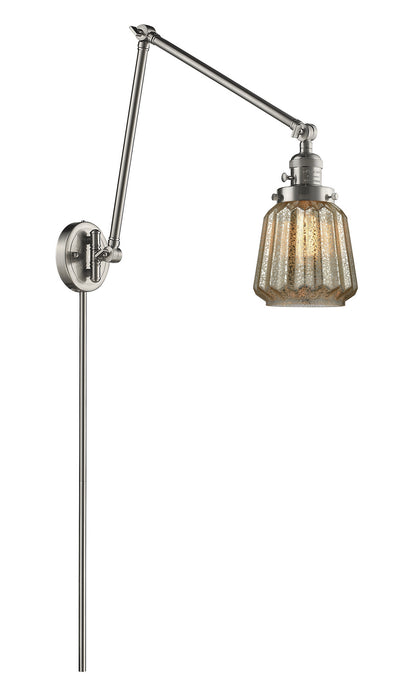 Innovations 238-SN-G146-LED LED Swing Arm Lamp, Brushed Satin Nickel