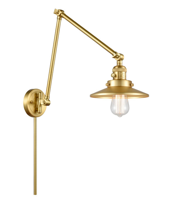 Innovations 238-SG-M4 One Light Swing Arm Lamp, Satin Gold