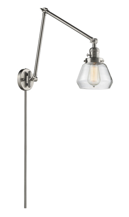 Innovations 238-SN-G172 One Light Swing Arm Lamp, Brushed Satin Nickel