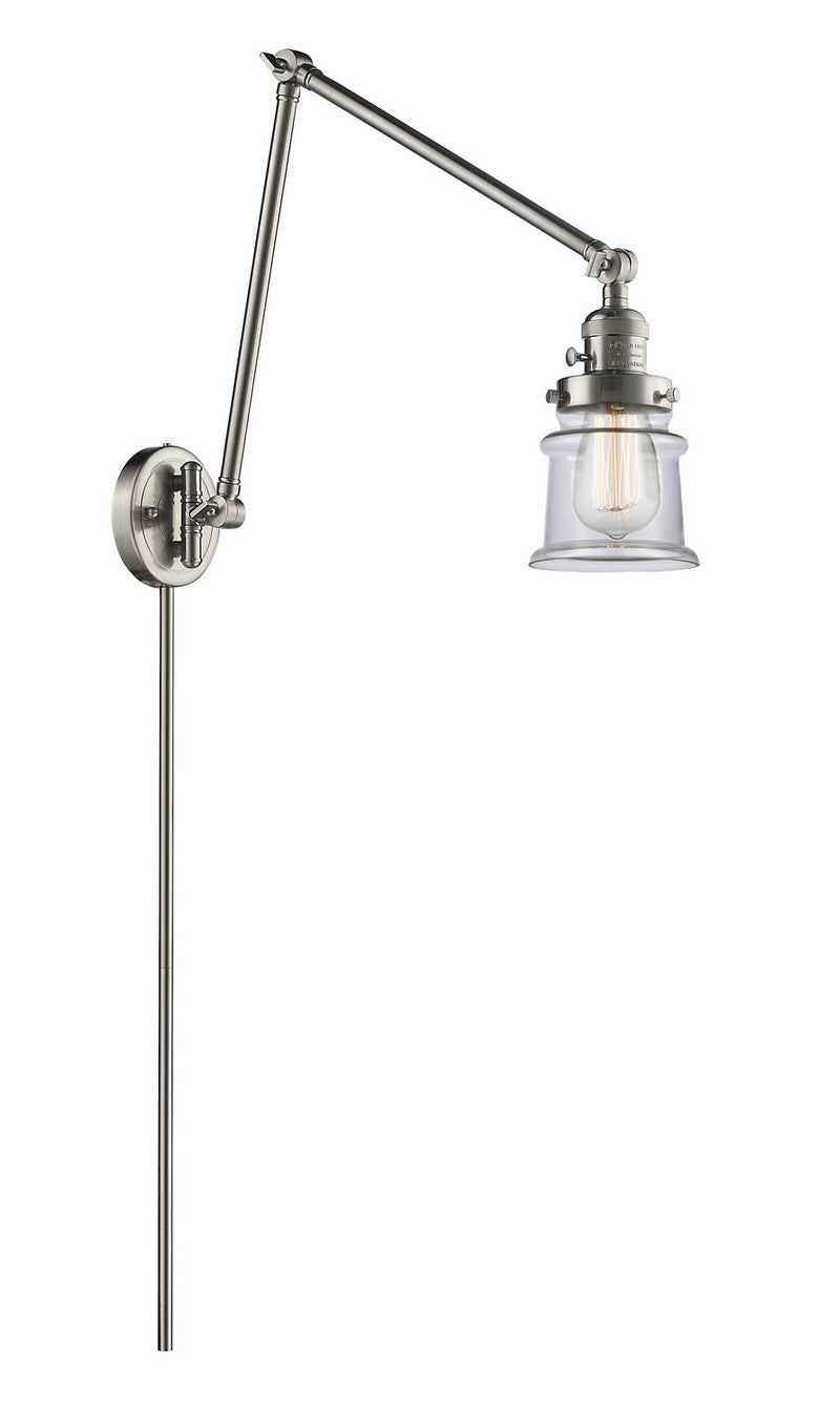 Innovations 238-SN-G182S-LED LED Swing Arm Lamp, Brushed Satin Nickel