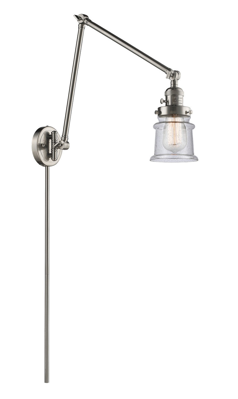 Innovations 238-SN-G184S-LED LED Swing Arm Lamp, Brushed Satin Nickel