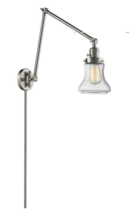 Innovations 238-SN-G194 One Light Swing Arm Lamp, Brushed Satin Nickel