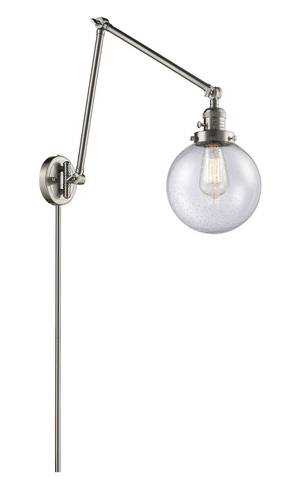 Innovations 238-SN-G204-8-LED LED Swing Arm Lamp, Brushed Satin Nickel