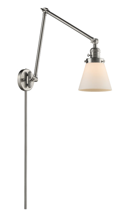 Innovations 238-SN-G61 One Light Swing Arm Lamp, Brushed Satin Nickel